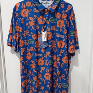 reyn spooner Blue and Orange Florida Gators Men's Shirt